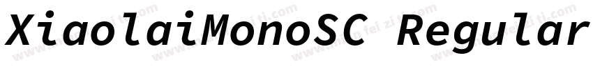 XiaolaiMonoSC Regular字体转换